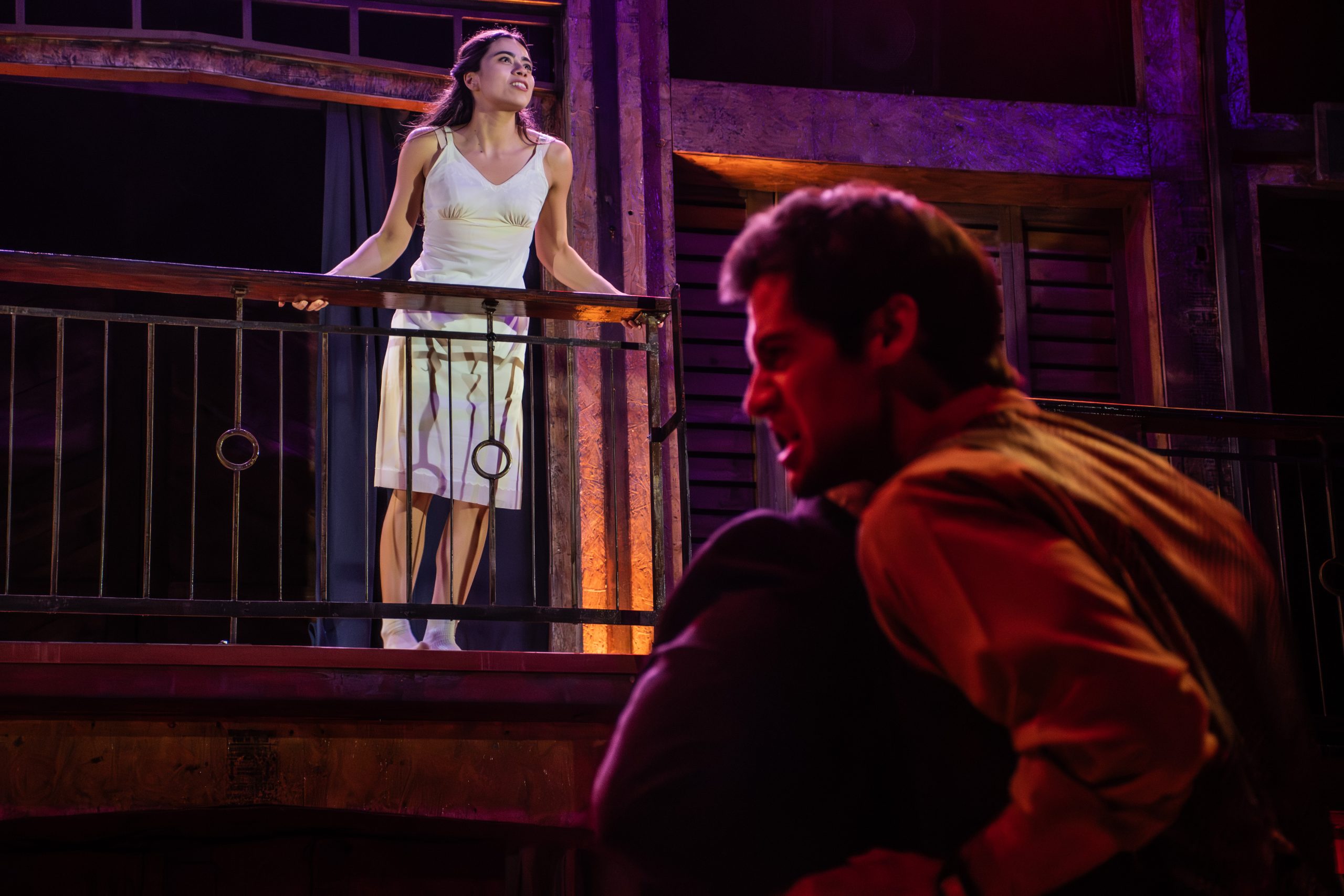 Production photo of "Romeo & Juliet". Contact esimon@uci.edu for detailed descriptions of our production photos.
