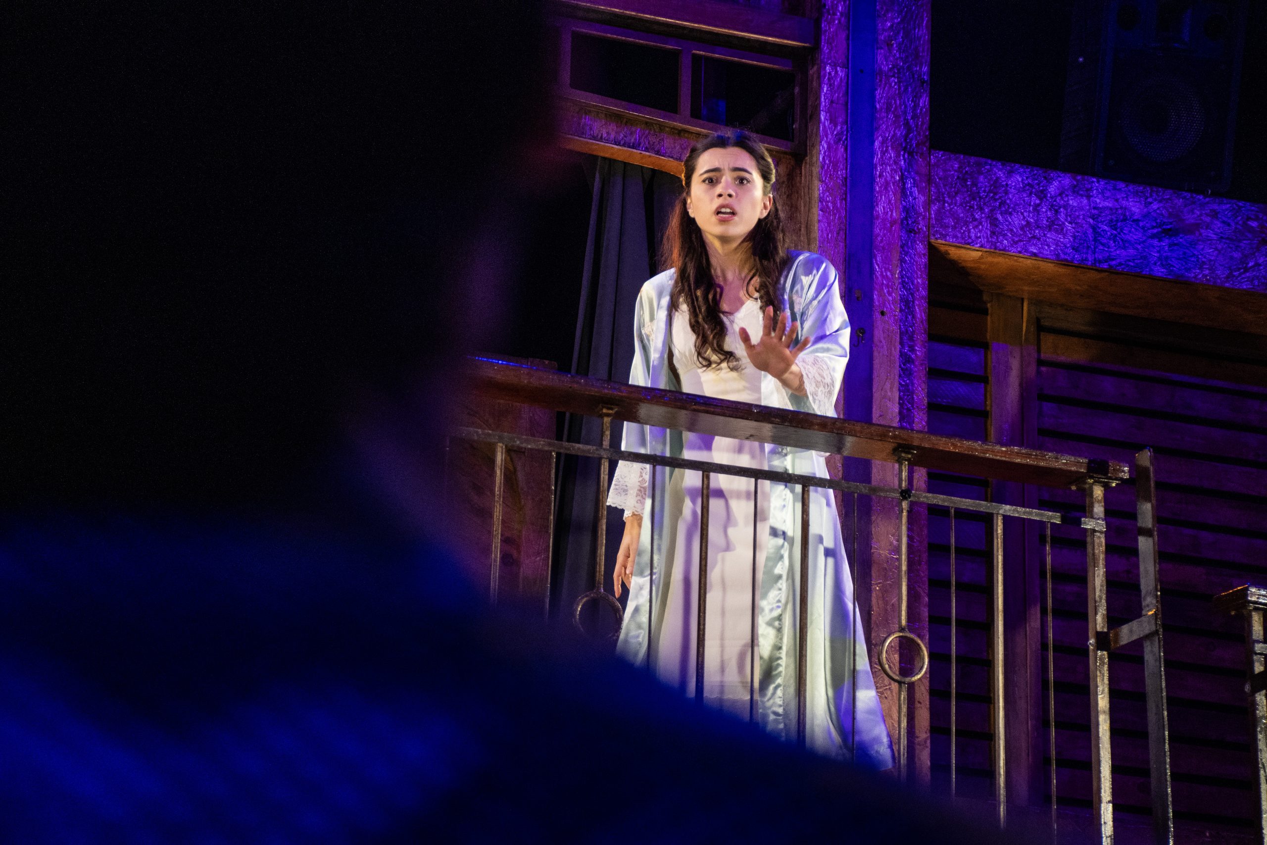 Production photo of "Romeo & Juliet". Contact esimon@uci.edu for detailed descriptions of our production photos.